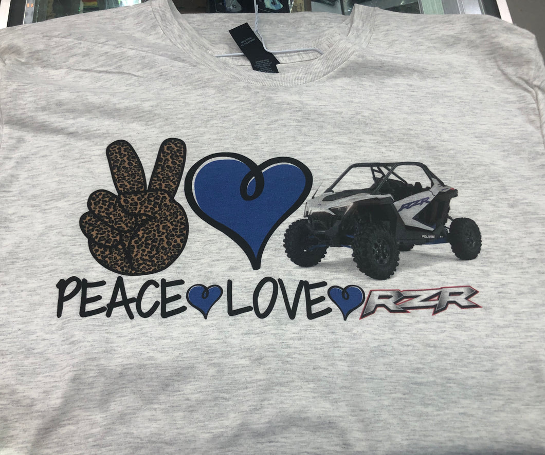 ATV/UTV TSHIRTS  Peace Love RZR Tshirt