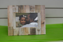 Load image into Gallery viewer, Engravable & Personalized Gifts Dark FAUX WOOD PHOTO FRAME 4X6