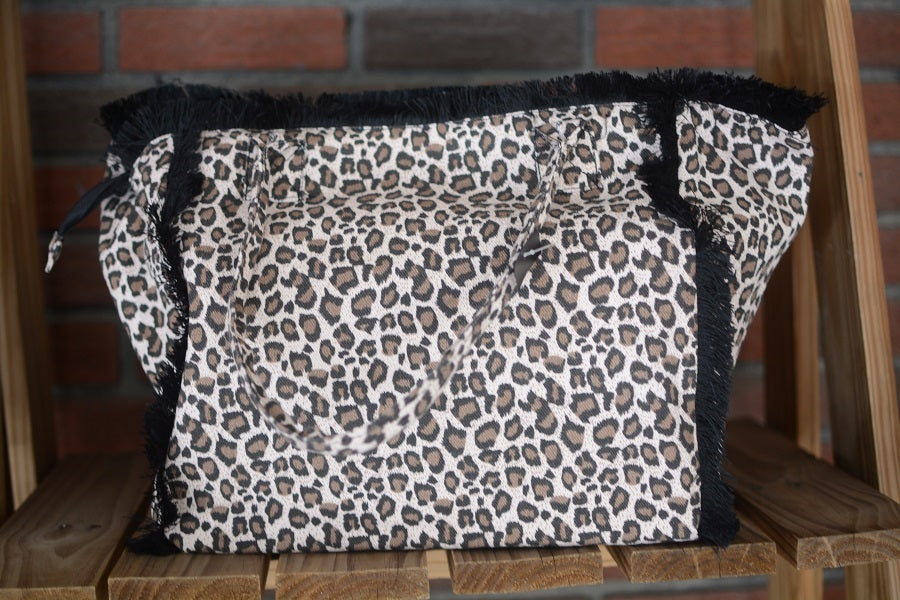 handbags Large Brown Cheetah Print Handbag w/Free Monogram