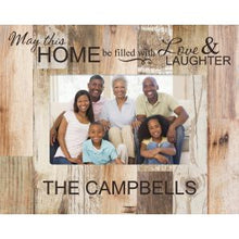 Load image into Gallery viewer, Engravable & Personalized Gifts Dark FAUX WOOD PHOTO FRAME 4X6