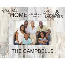 Load image into Gallery viewer, Engravable & Personalized Gifts WHITE FAUX WOOD PHOTO FRAME 4X6