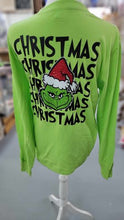 Load image into Gallery viewer, Christmas Grinch inspired sweatshirt bling
