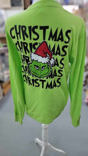 Load image into Gallery viewer, Christmas Grinch inspired sweatshirt bling
