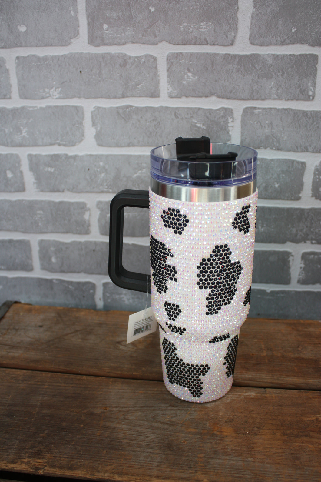 Valentine's Day Cow Bling Rhinestone Cup