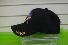 Load image into Gallery viewer, HATS/ MONOGRAM CAPS Masonic Hat Black/Blue
