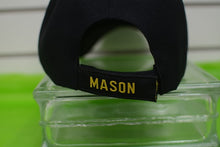Load image into Gallery viewer, HATS/ MONOGRAM CAPS Black  with White Stripes Masons Hat
