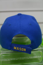 Load image into Gallery viewer, HATS/ MONOGRAM CAPS Blue w Black Trim Mason Hat
