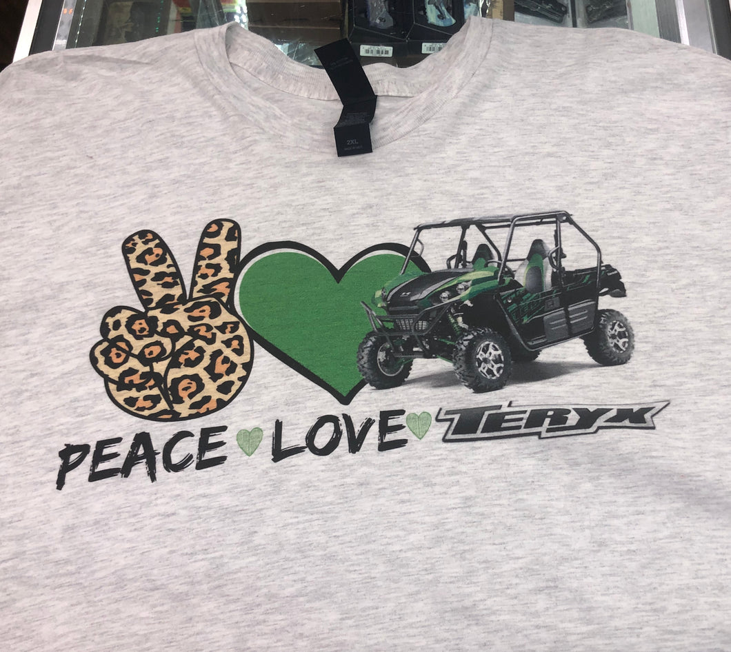 ATV/UTV TSHIRTS Peace Love Teryx TShirt