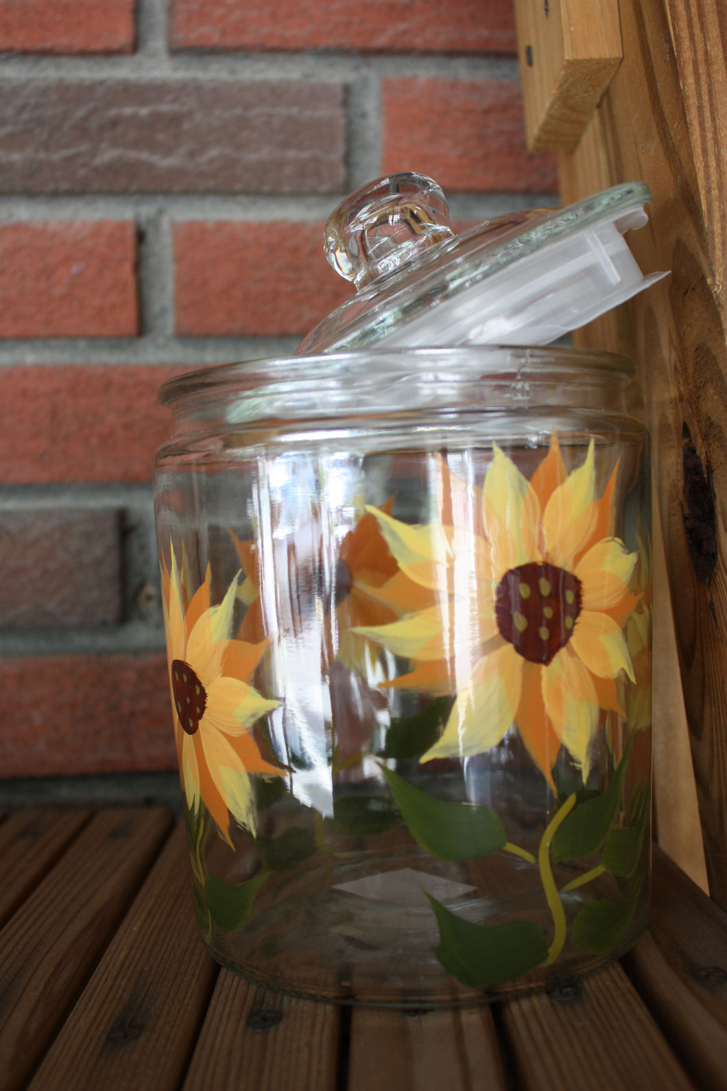 HOME DECOR, GIFTS AND SUCH SUNFLOWER COOKIE JAR
