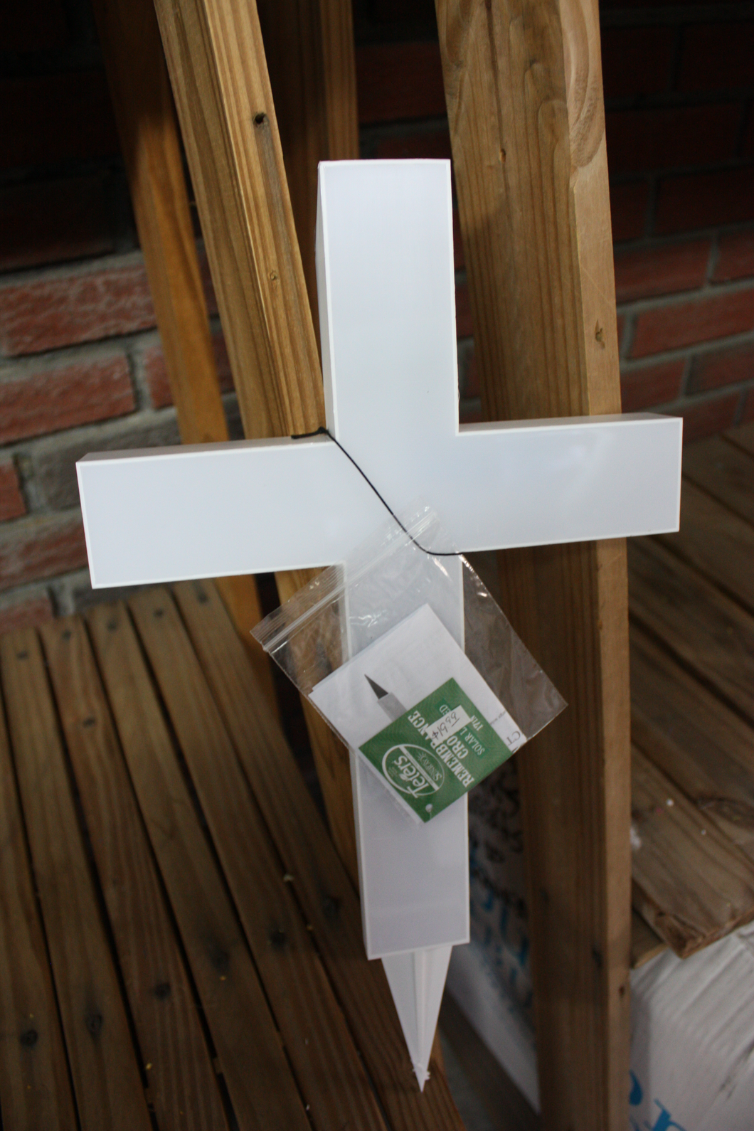 Bereavement Gifts and Quilts SOLAR REMEMBERANCE CROSS