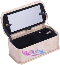 Load image into Gallery viewer, Mom Forever in My Heart Watercolor Feathers Musical Box
