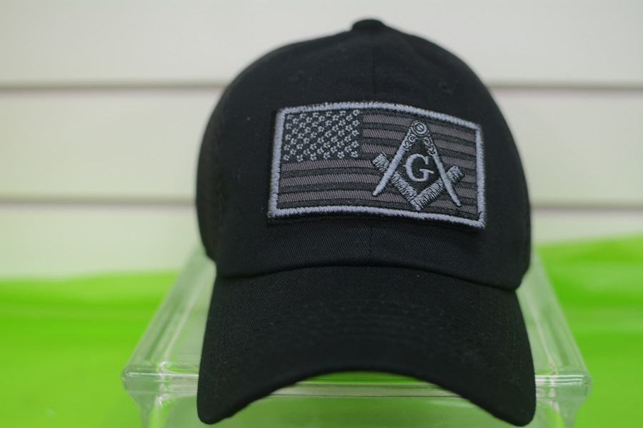 HATS/ MONOGRAM CAPS Mens Black  USA Mason Hat