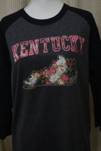 Load image into Gallery viewer, KENTUCKY INSPIRED T-SHIRTS AND GIFTS Pink Kentucky State Floral TShirt
