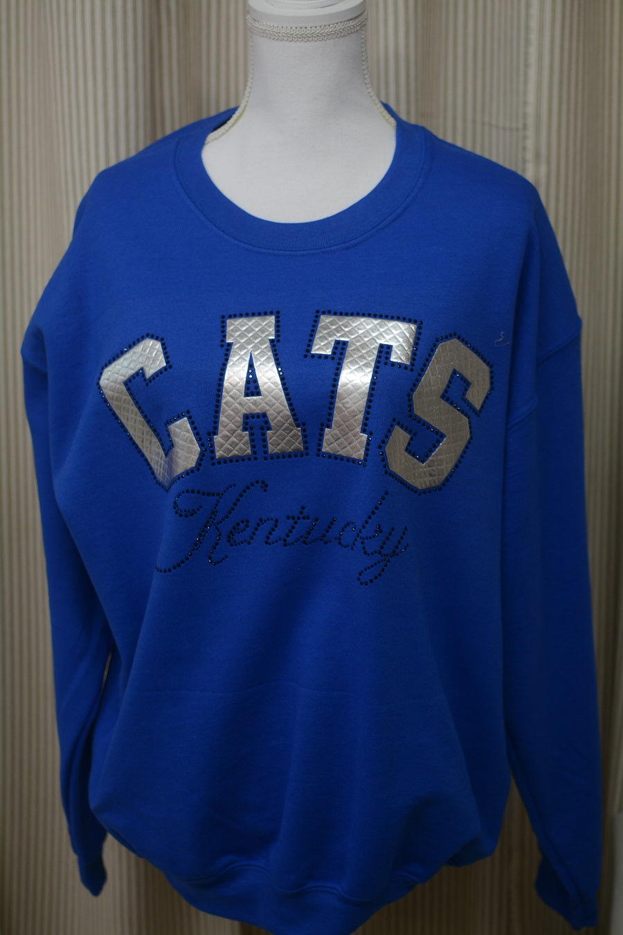 KENTUCKY INSPIRED T-SHIRTS AND GIFTS Silver Vinyl CATS Sweatshirt