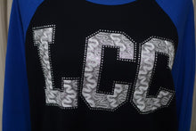 Load image into Gallery viewer, School Spirit/Mascot Tshirts LCC (Letcher Central) Silver Vinyl Baseball Tee
