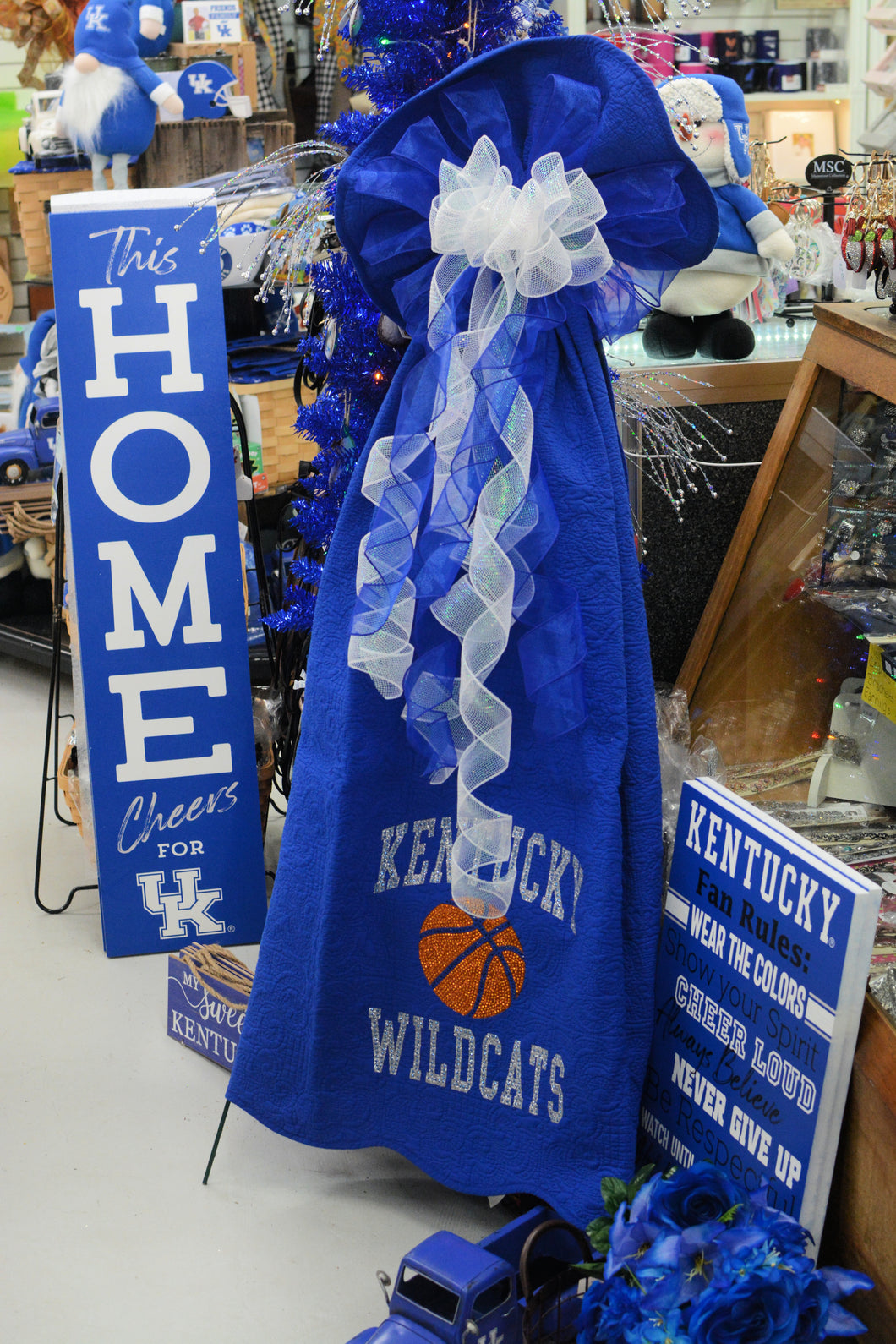 Bereavement Gifts and Quilts Wildcats Basketball Throw