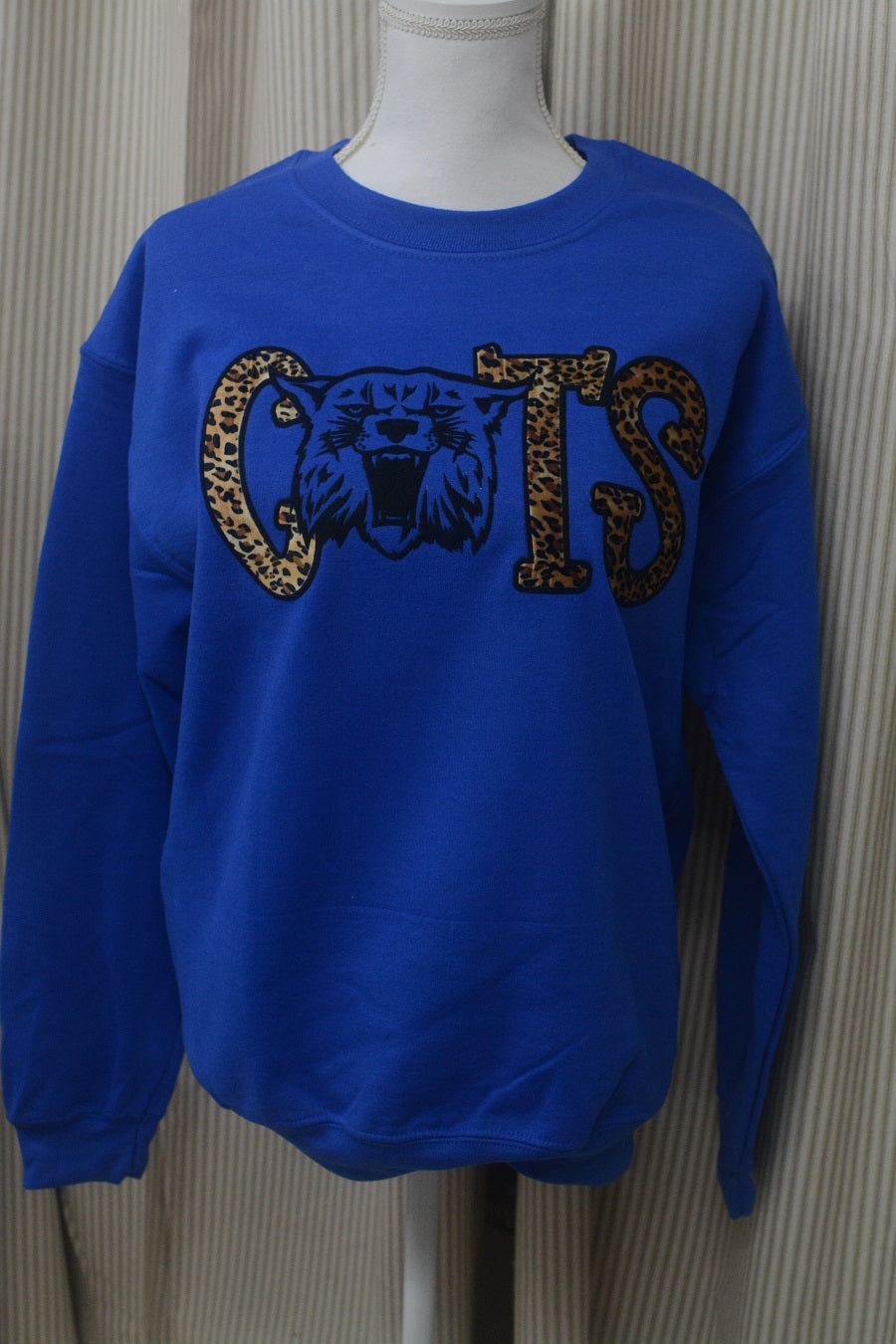 KENTUCKY INSPIRED T-SHIRTS AND GIFTS Cheetah Print CATS Crew Sweatshirt