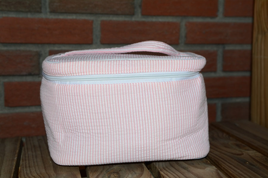 Engravable & Personalized Gifts Pink Travel Makeup Bag w/Free  Initials Monogram