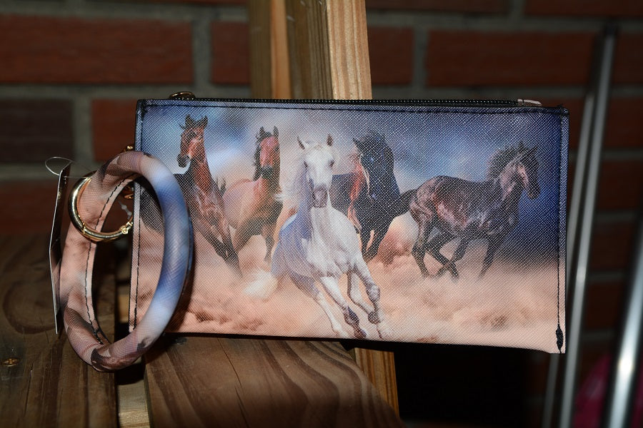 handbags Running Stallions Wristlet Wallet