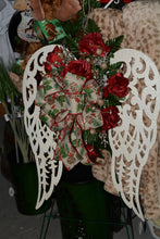 Load image into Gallery viewer, 24&quot; Filigree Angel Wings Antique White

