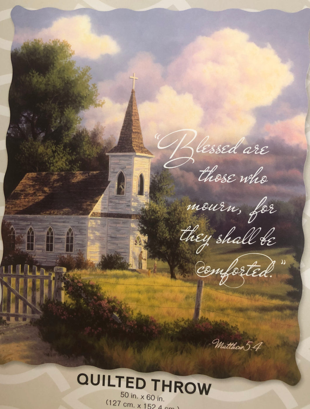 Bereavement Gifts and Quilts  Blessed are those who mourn quilted throw