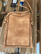 Load image into Gallery viewer, handbags Soft Tan Leather Hipster w/ Cell phone Holder
