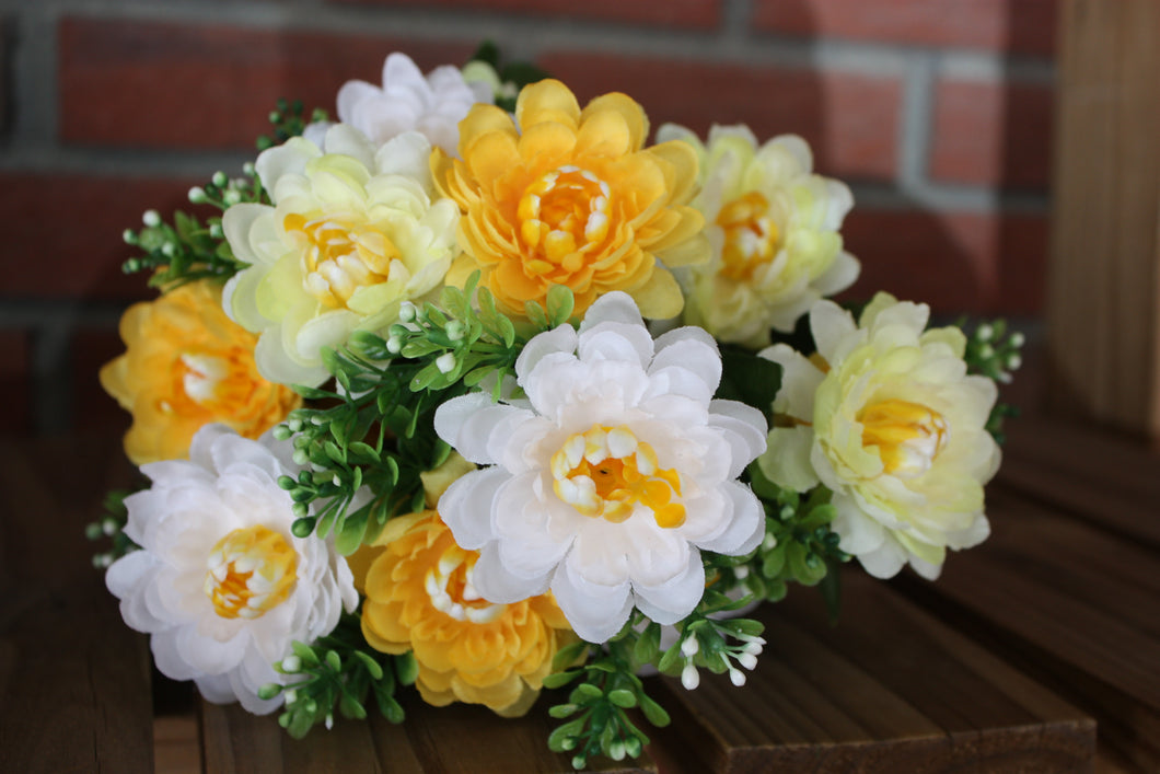Memorial Cemetery Flowers marigold yellow