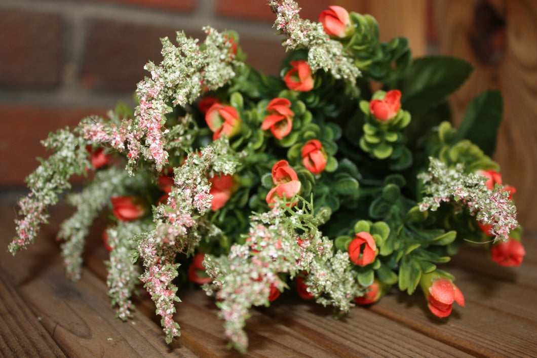 Memorial Cemetery Flowers CORAL HEATHER/STATICH BUSH