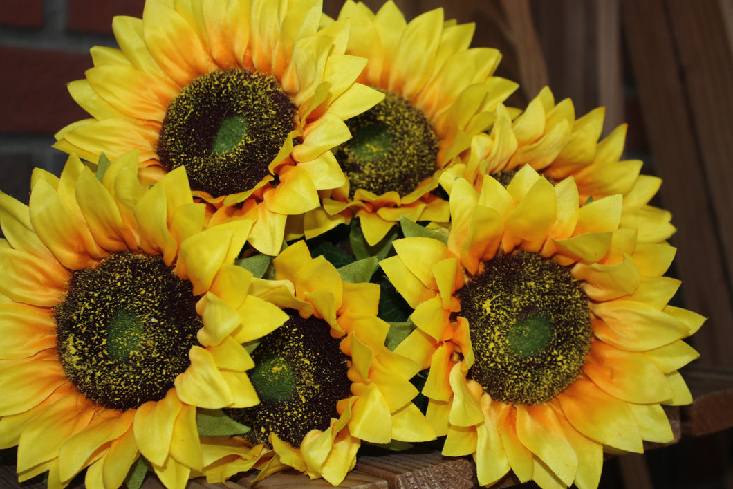 Memorial Cemetery Flowers YELLOW SUNFLOWER