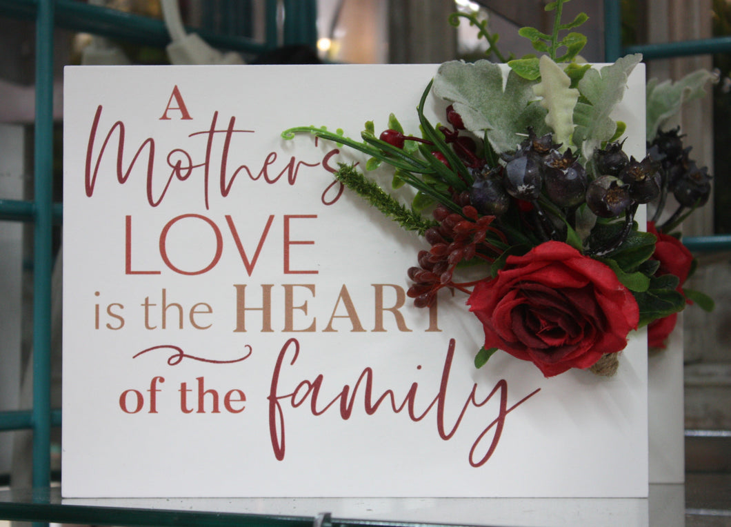HOME DECOR, GIFTS AND SUCH MOTHER'S LOVE WOODEN PLAQUE