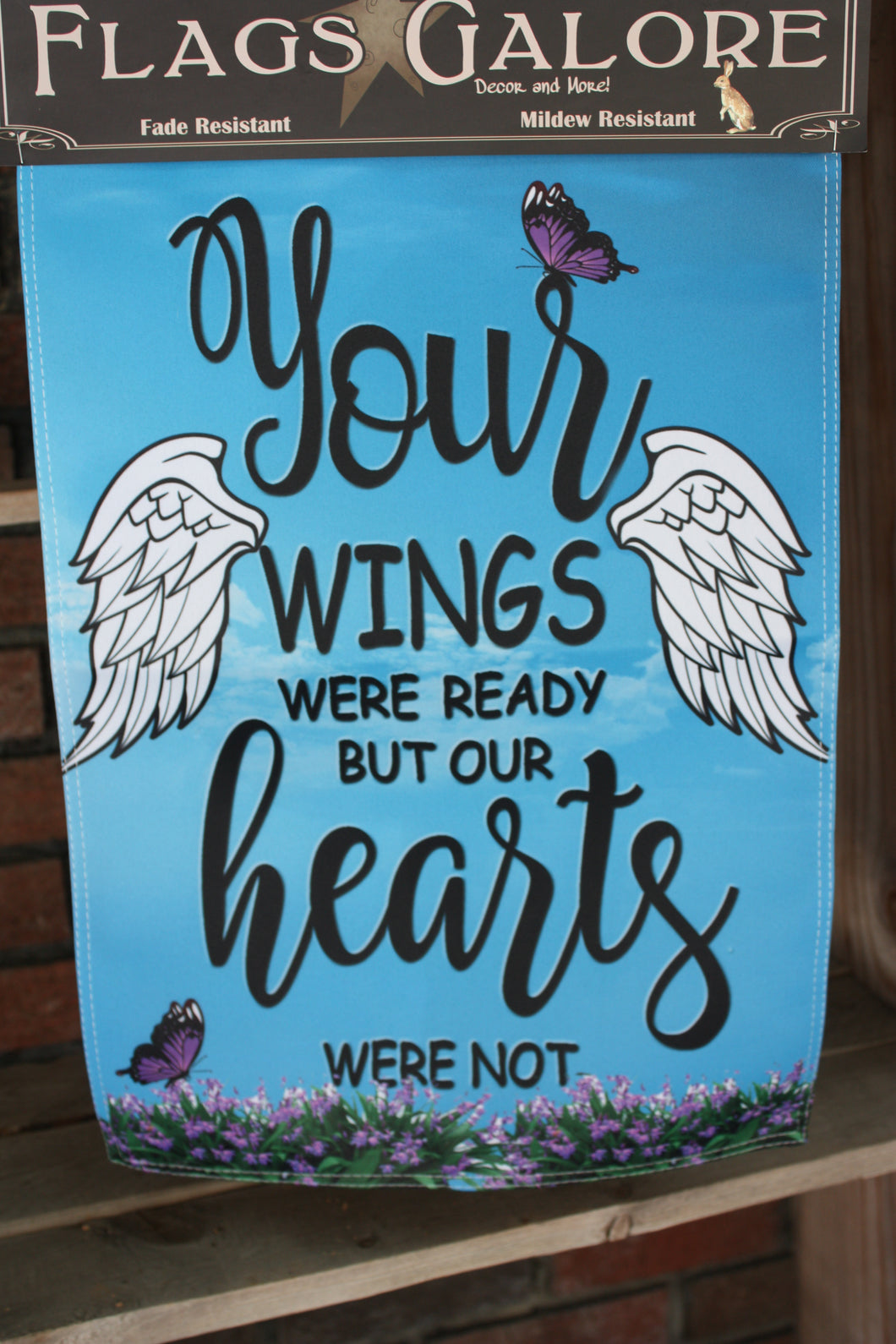 Bereavement Gifts and Quilts MEMORIAL FLAG/ WINGS READY