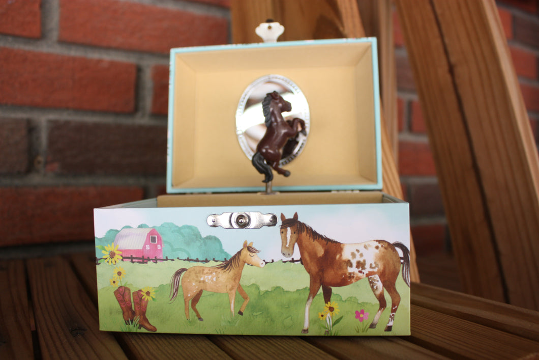 KIDS CORNER KIDS/LITTLE GIRL JEWELRY BOX HORSE