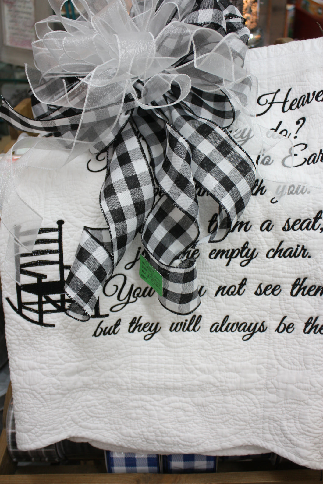 Bereavement Gifts and Quilts MEMORY QUILT/ROCKING CHAIR