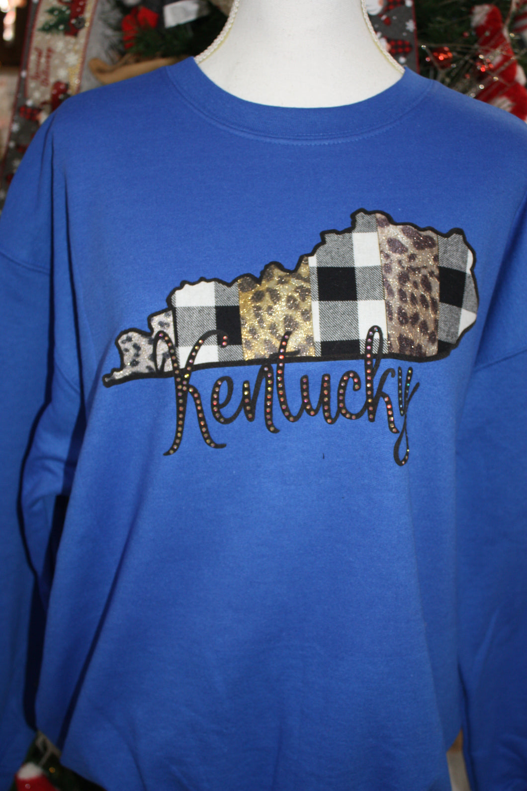 KENTUCKY INSPIRED T-SHIRTS AND GIFTS Kentucky Sweatshirt/Cheetah/Buffalo/KY bling