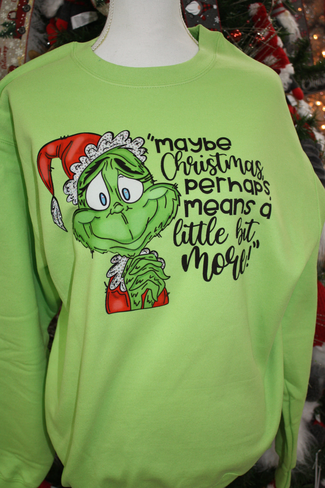 Christmas    Grinch inspired  Sweatshirt.