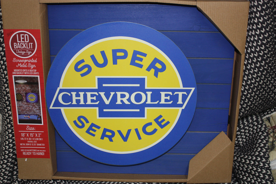 LED Chevrolet Service Sign