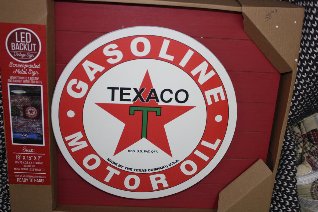 LED Service Texaco  Sign