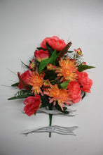 Load image into Gallery viewer, Memorial Cemetery Flowers MUM, PEONY, AND ROSE BUSH
