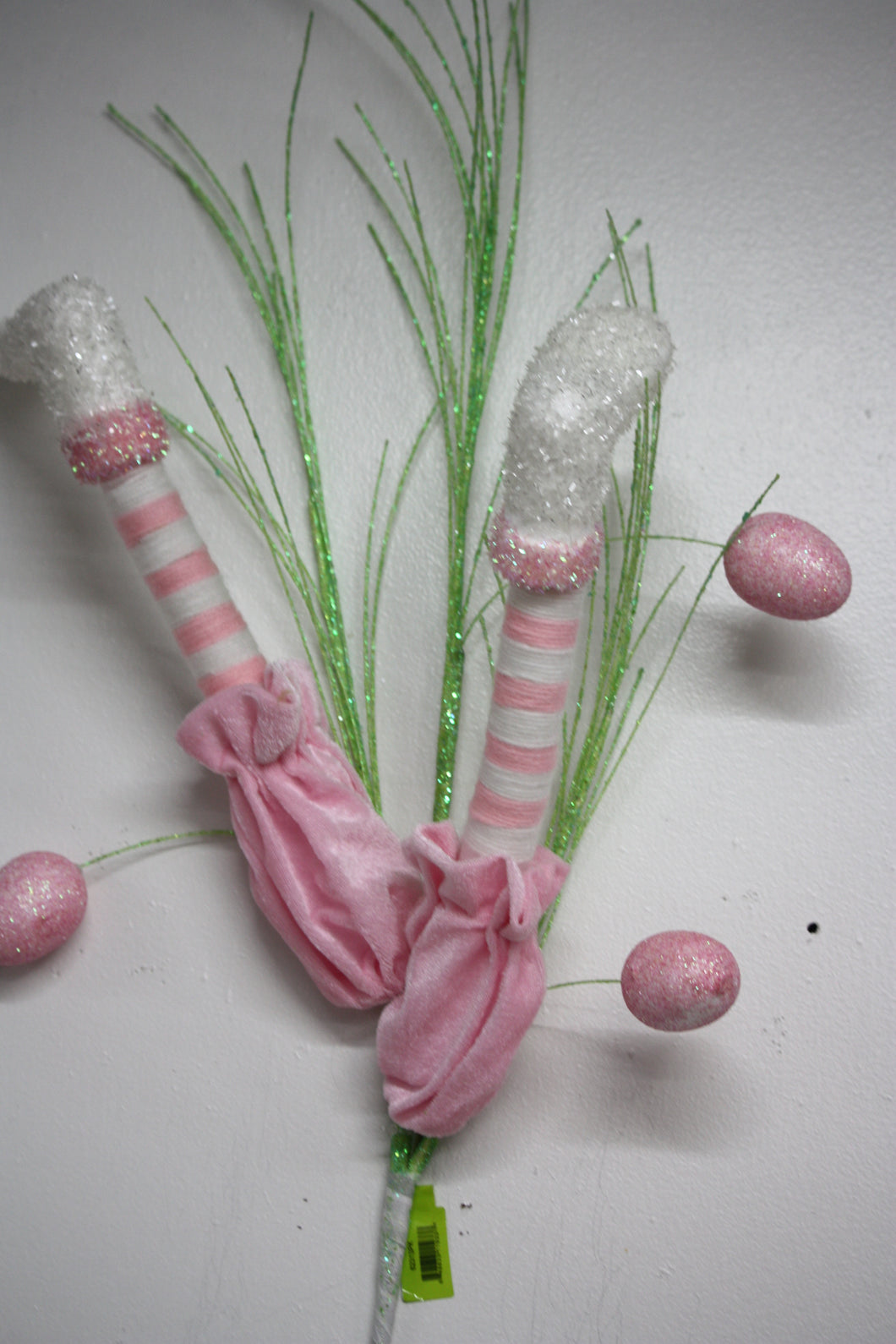 EASTER DECOR,GIFTS AND TSHIRT Bunny Leg Spray