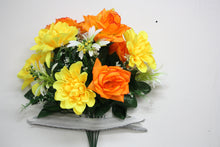 Load image into Gallery viewer, Memorial Cemetery Flowers Rose and Dahila Bush
