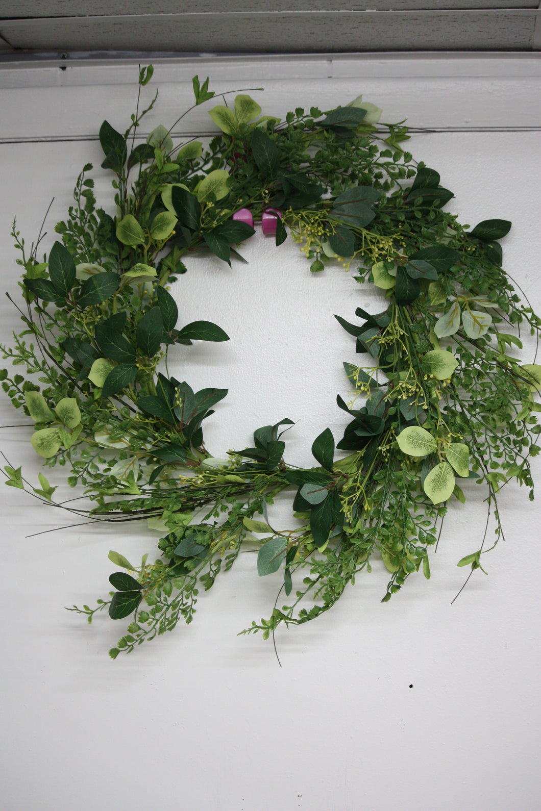 Memorial Cemetery Flowers Mixed Leaf /Twig Wreath
