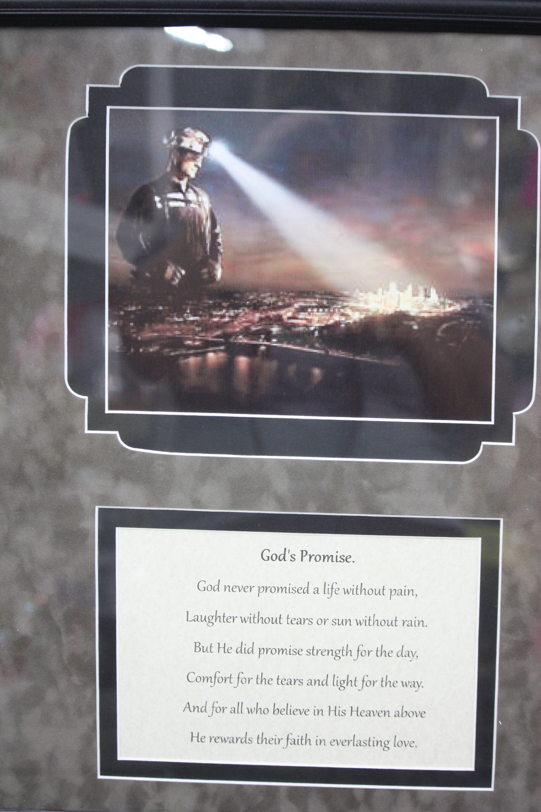 Bereavement Gifts and Quilts Coal Miner Memory Picture