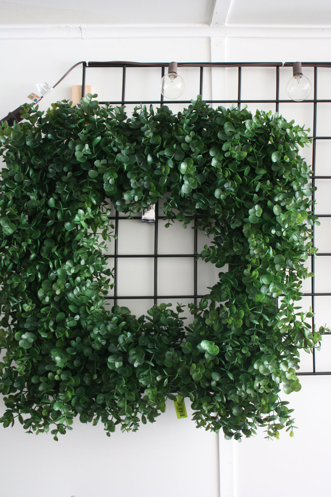 Memorial Cemetery Flowers Eucalyptus square wreath