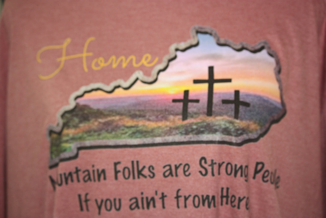 FLOOD DISASTER SUPPORT SHIRTS KY State with Crosses