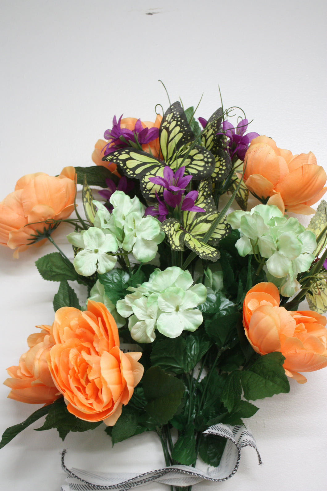 Memorial Cemetery Flowers BUTTERFLY BUSH-Peony-Peach