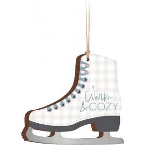 Engravable & Personalized Gifts Warm & Cozy Ice Skate Ornament