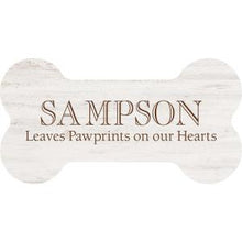 Load image into Gallery viewer, Engravable &amp; Personalized Gifts Dog Bone Sign
