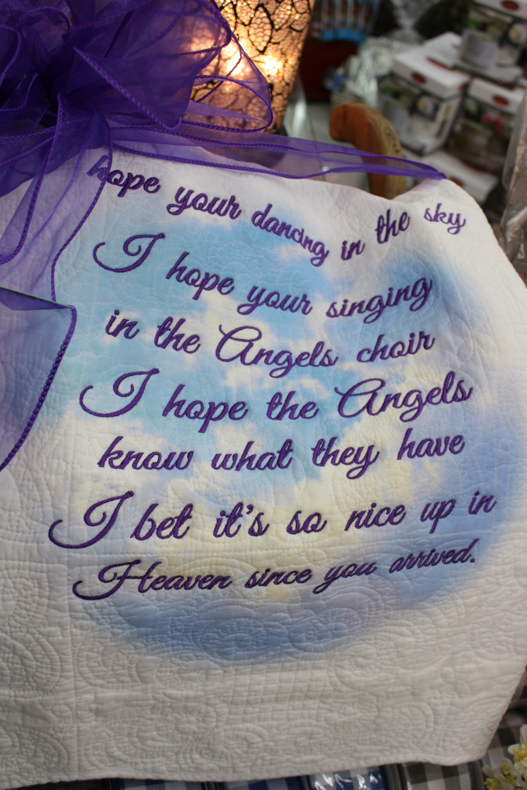 Bereavement Gifts and Quilts DANCING/CLOUD