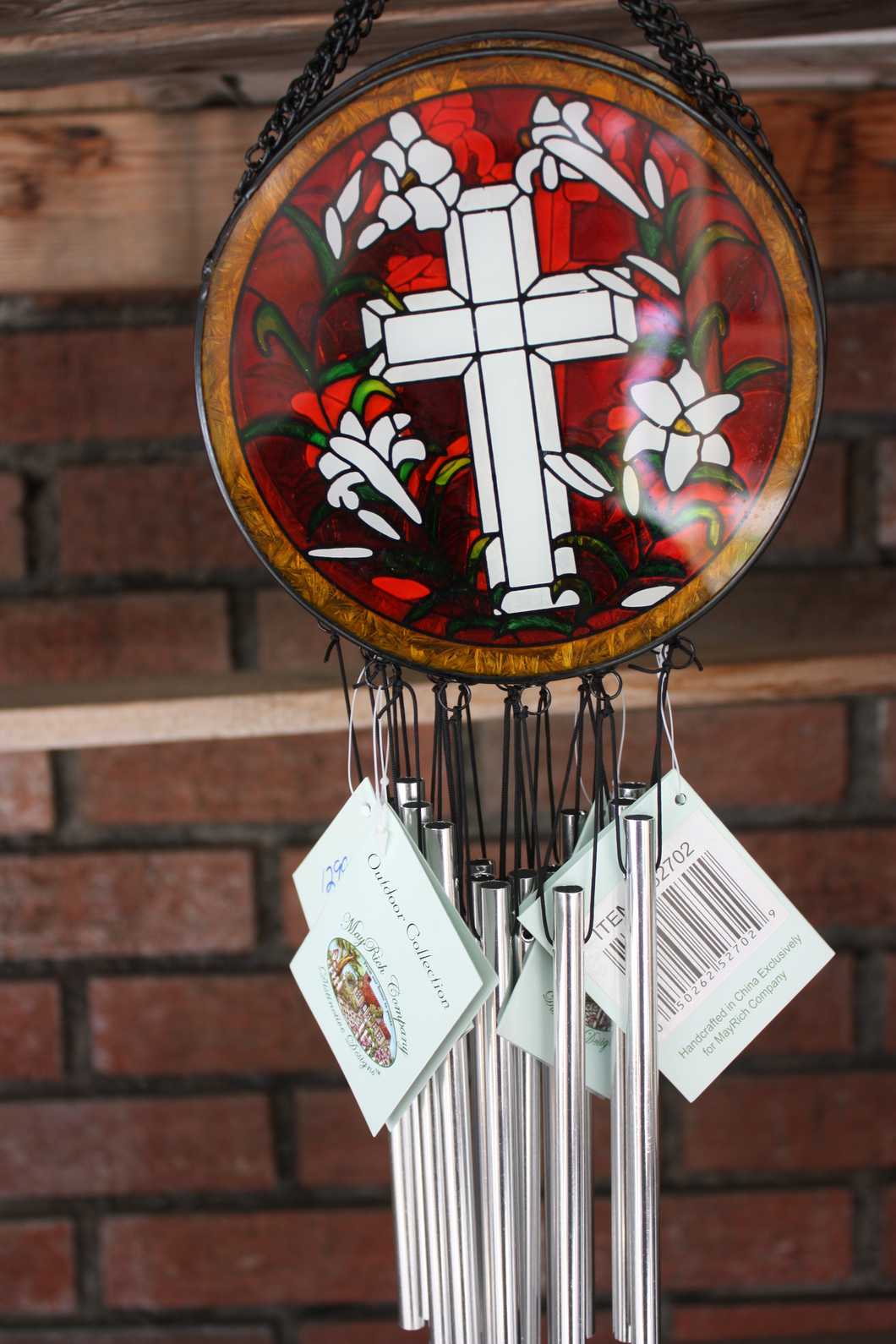 Bereavement Gifts and Quilts STAINED GLASS WINDCHIME