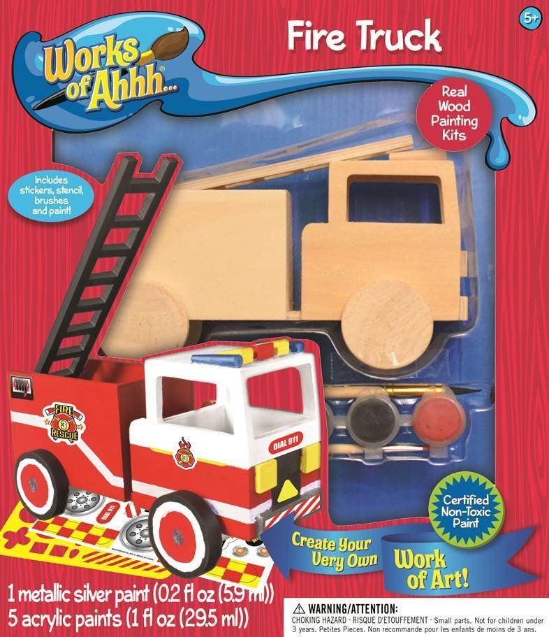 KIDS CORNER Paint Your Own Firetruck